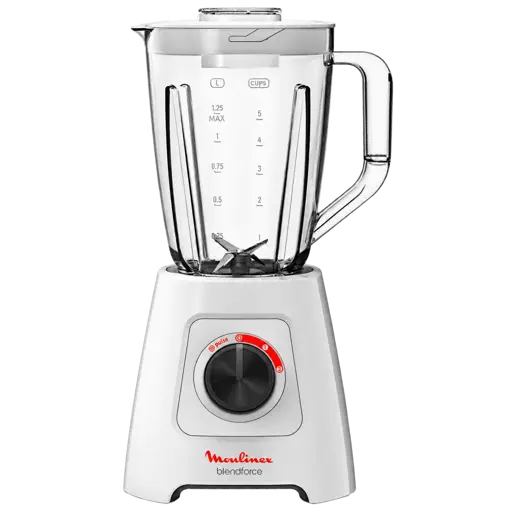  Blender électrique MOULINEX LM422125 Blendforce – 600 W – Bol 2 L – Broyeur sec – Blanc - 03 mois de garantie