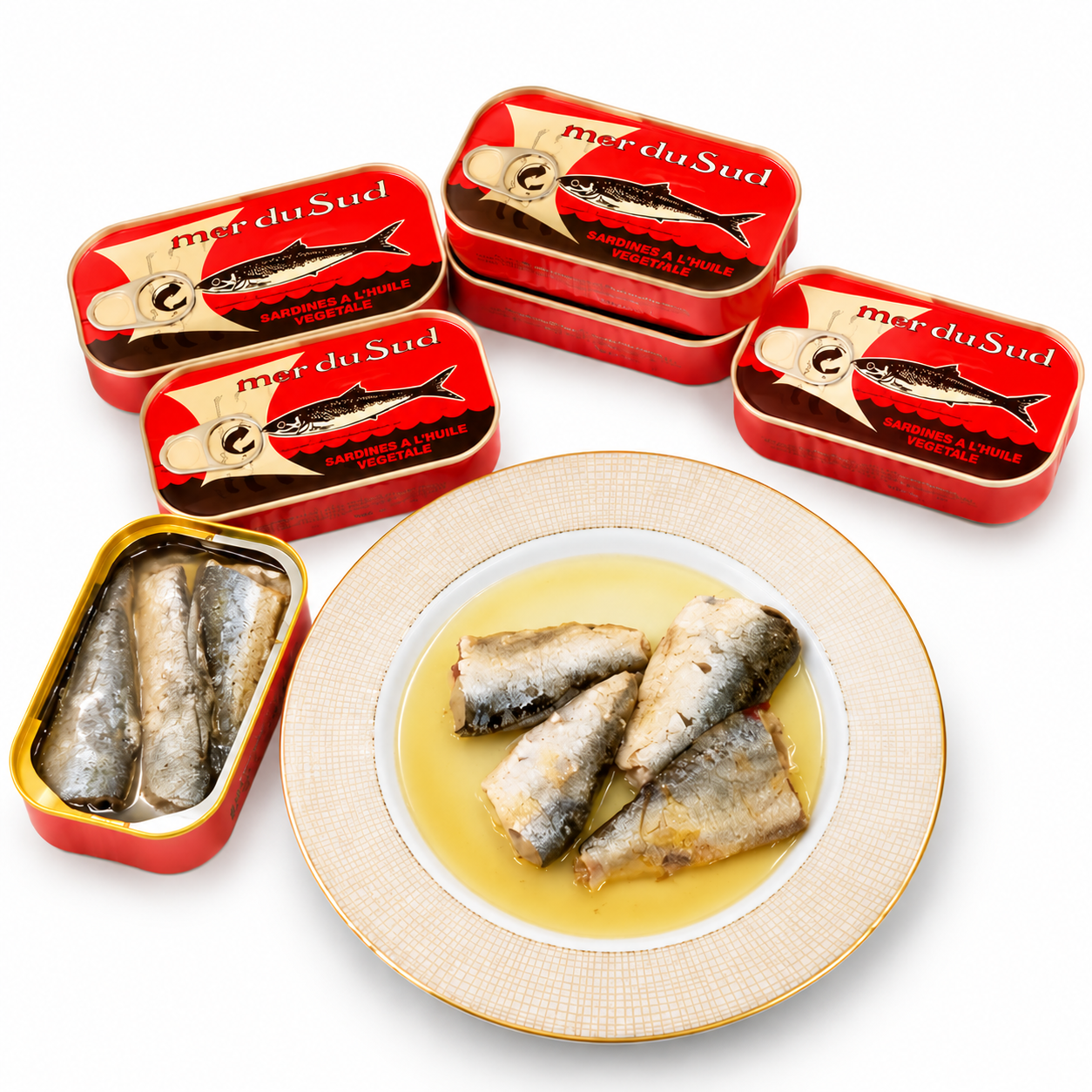 Carton de 50 sardines Mer du Sud non pimentées