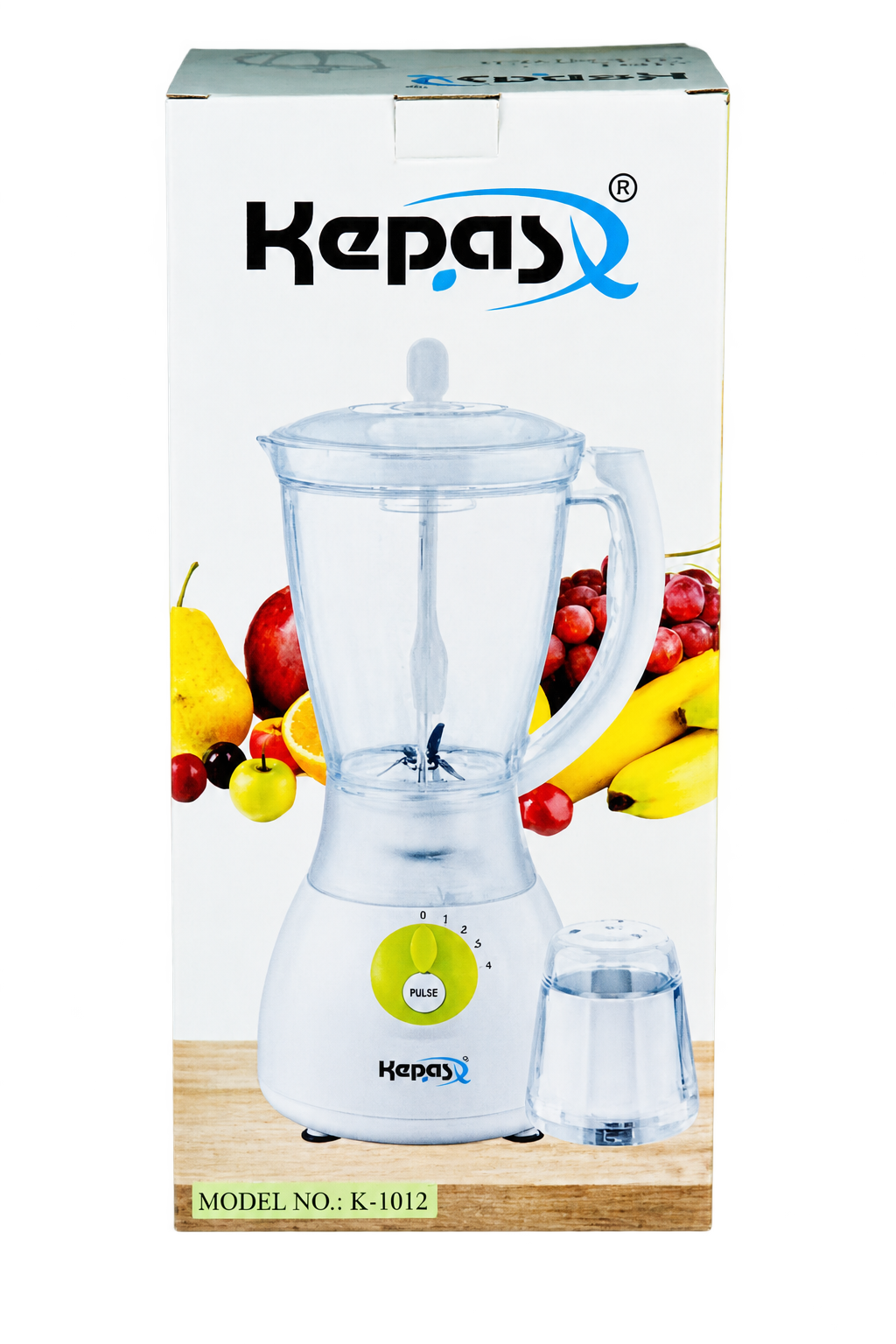 Blender multifonction Kepas K-1012 – 350 W – 1,5 L – blanc - 03 mois de garantie